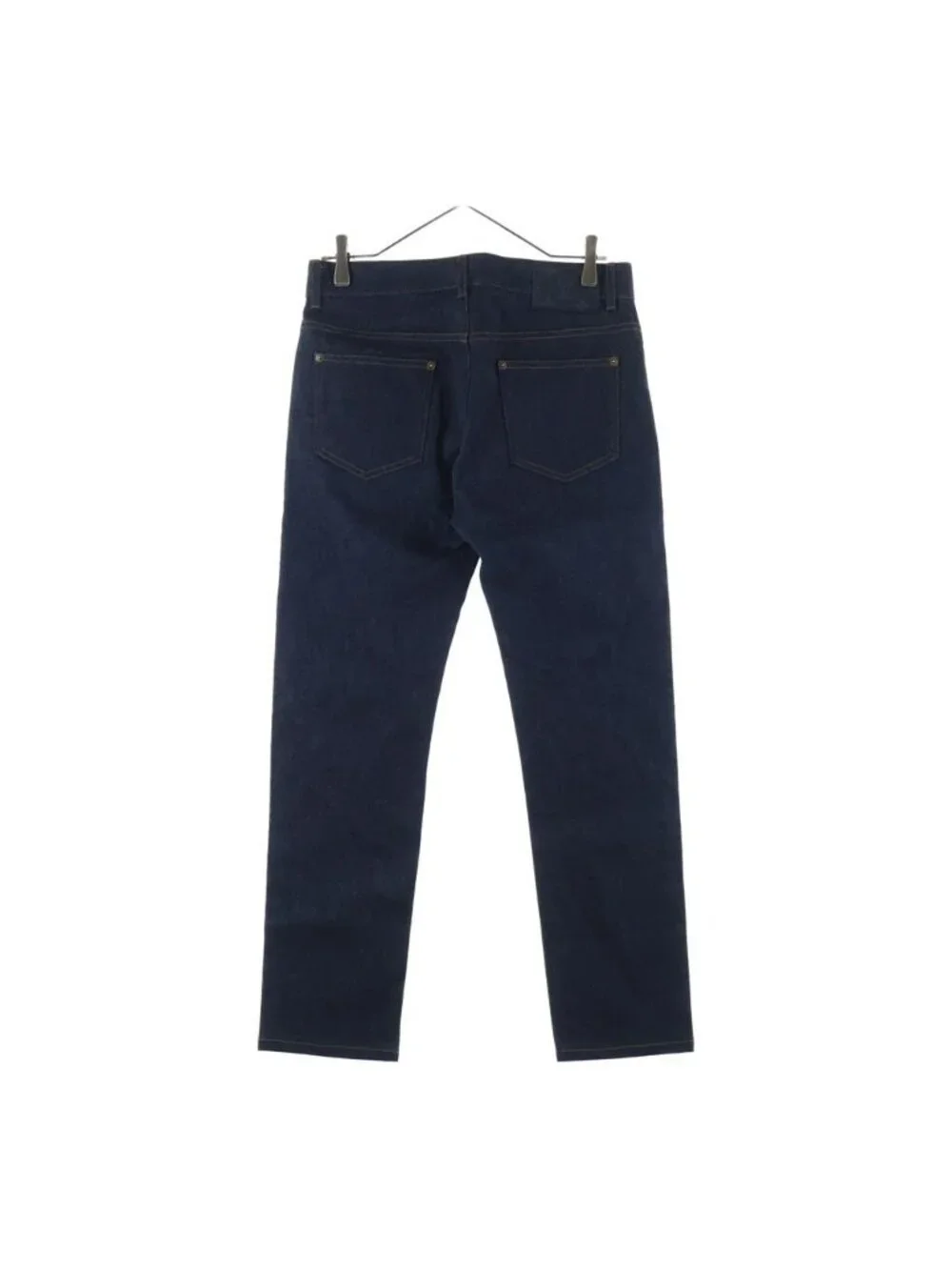 Louis Vuitton Slim Stretch Pants Monogram Patch Denim Indigo